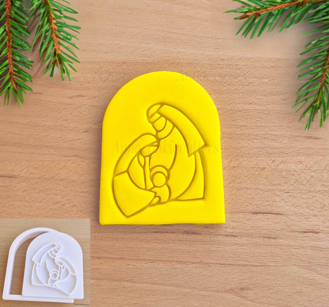 Nativity Scene Manger Christmas Holiday Season Cookie Cutter - USA - AJT PR2295 - Plastic