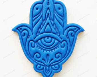 Mystical Hamsa Hand Cookie Cutter – Unique Spiritual Baker Gift – Boho Witchy Style Kitchen Tool for Cookies