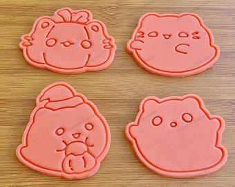Kawaii Cat's Halloween Cookie Cutters | Pumpkin Kitten Designs | Spooky Shortcrust Pastry Tools | Fondant & Cake Decoration