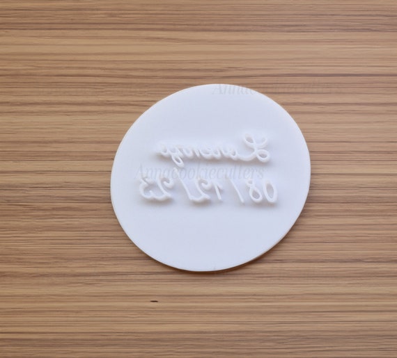 Personalized Names and Date Cookie Stamp, Fondant Cake Decorating, Icing, Wedding, Custom Kids Names and Ages