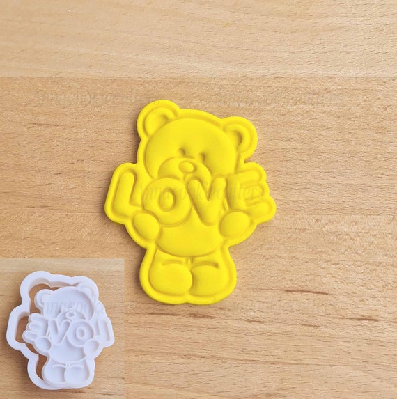 Love Bear Cookie Cutter Teddy Bear Cookie Cutters Love Cookie Cutter Valentine's Day