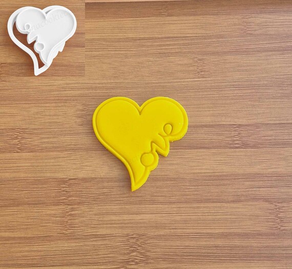 Love Heart Shaped Cookie Cutters for Shortcrust Biscuits, Sugar Paste, Cake Decoration