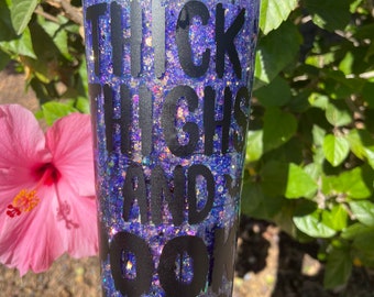 Venti thick thighs & spooky vibes globe tumbler