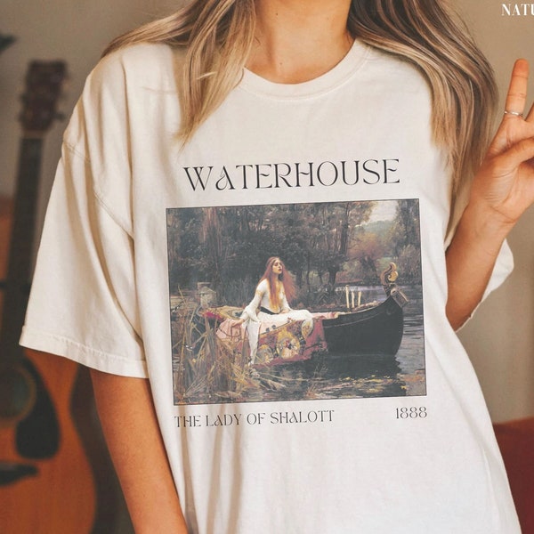 John William Waterhouse Shirt Lady of Shalott Ophelia Crewneck Romanticism Merch Painting Vintage Fine Famous Art Clothing Renaissance Gift