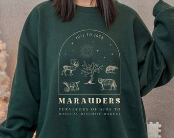 Marauders Sweatshirt Bookish Sweater Vintage Pullover Fandom Crewneck James Potter Shirt Remus Lupin Hoodie Sirius Moony Wizard Universal