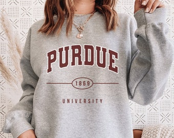 Purdue embroidered sweatshirt new arrivals