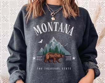 Tenacitee Girls Living in Illinois with Montana Roots Hooded Sweatshirt Tenacitee Girls Living in Illinois with Montana Roots Hooded Sweatshirt
