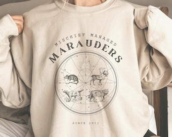 Marauders Sweatshirt Bookish Pullover Remus Lupin Wolfstar Sweater All the Young Dudes ATYD James Potter Sirius Crewneck Moony Hoodie Wizard