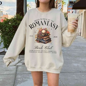 Romantasy Sweatshirt Booktok Sweater Book Club Shirt Bookish Crewneck Dark Romance Reader Morally Grey Clothing Enemies to Lovers Smut Merch