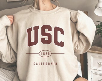 USC Sweatshirt University Crewneck Vintage California College