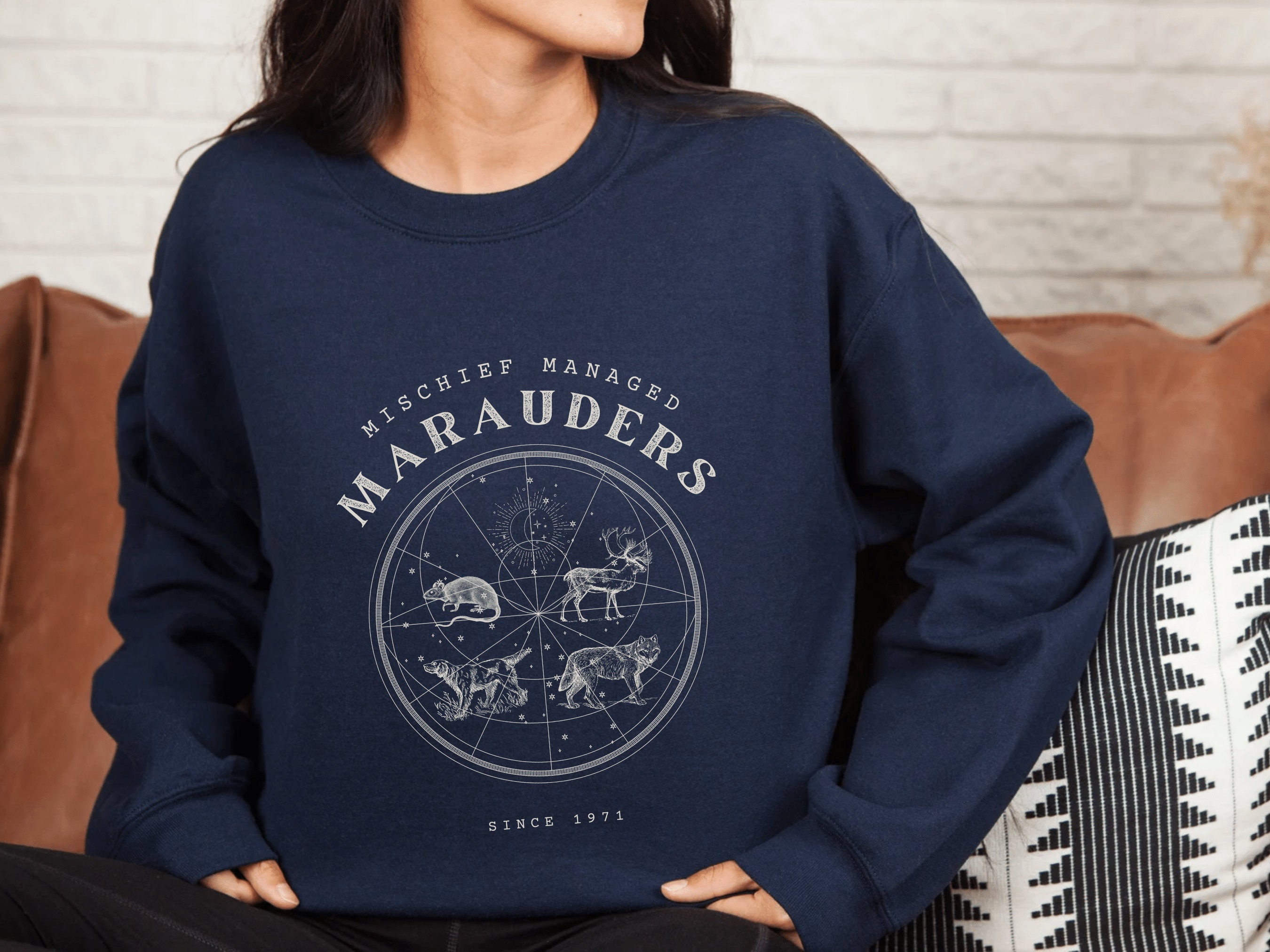 Discover Marauders Sweatshirt Bookish Pullover Remus Lupin Wolfstar Sweater All the Young Dudes ATYD James Potter Sirius Crewneck Moony Hoodie Wizard Sweatshirt