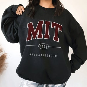 MIT Sweatshirt, MIT Sweater, Institute of Technology, University Hoodie, Massachusetts Shirt, College Grad Pullover, Unisex School Crewneck image 6