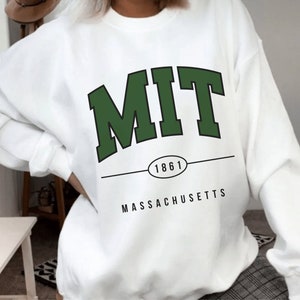 MIT Sweatshirt, MIT Sweater, Institute of Technology, University Hoodie, Massachusetts Shirt, College Grad Pullover, Unisex School Crewneck image 5