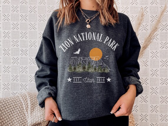 Zion national deals park sweatshirt