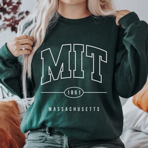 MIT Sweatshirt, MIT Sweater, Institute of Technology, University Hoodie, Massachusetts Shirt, College Grad Pullover, Unisex School Crewneck image 4