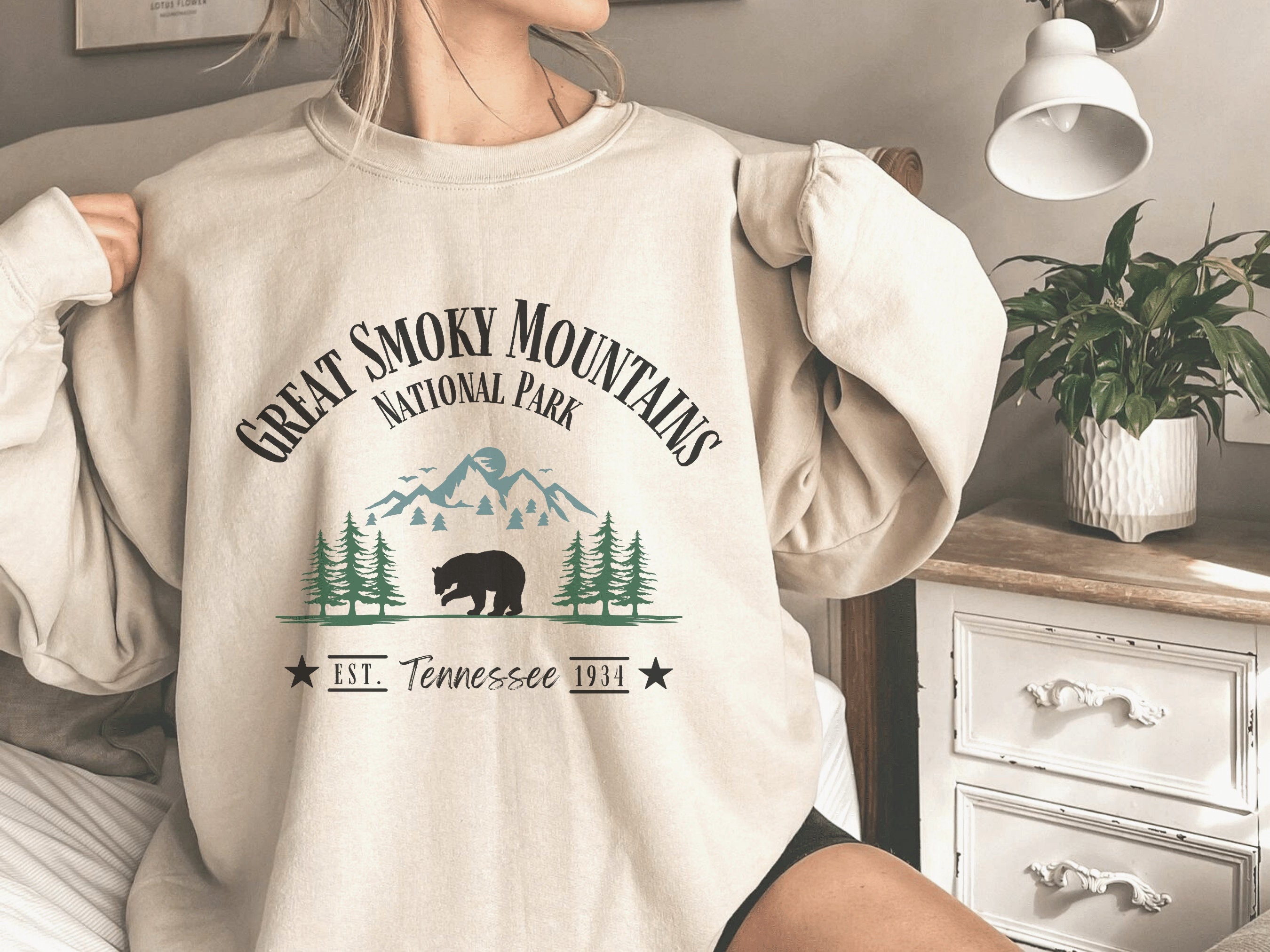 Great Smoky Mountains National Park Sweatshirt Tennessee - Etsy 日本