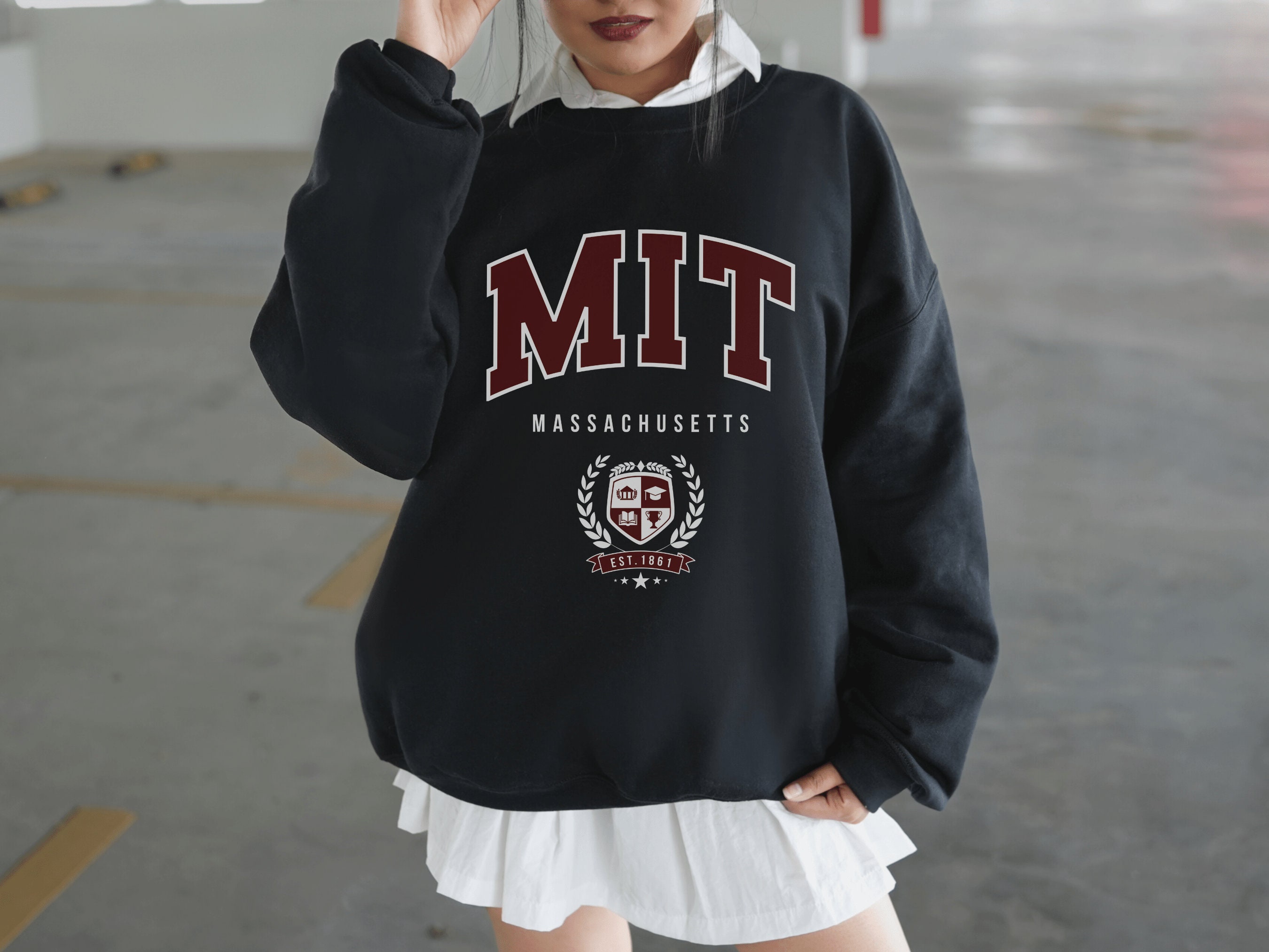 MIT Sweatshirt Institute of Technology University Hoodie Alumni Sweater  Massachusetts Shirt Vintage College MA Grad Pullover School Crewneck - Etsy  Denmark | Sweatshirts