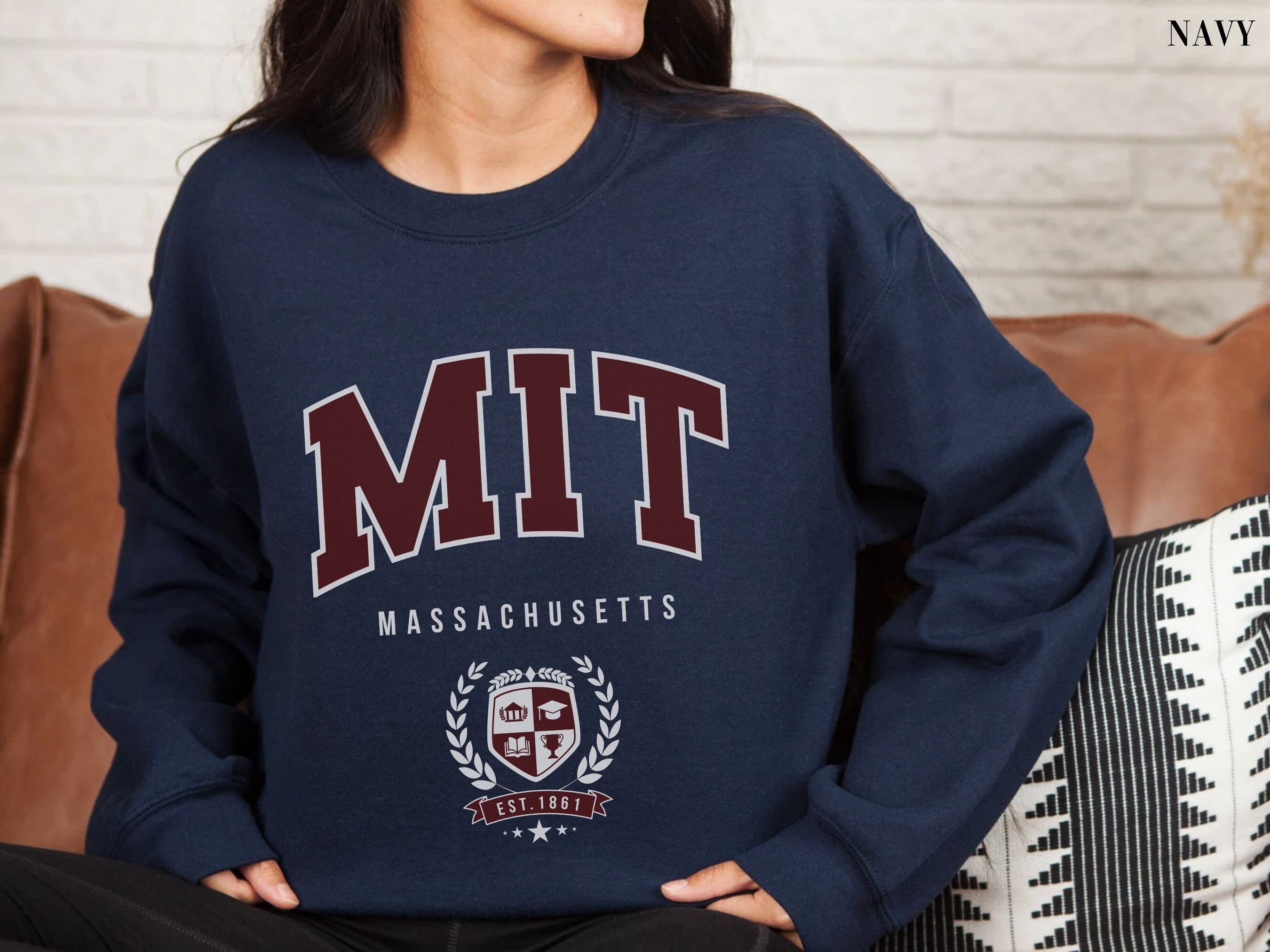 Etsy - MA School Pullover Vintage Shirt MIT University Crewneck Sweatshirt of Grad Technology Massachusetts Hoodie Sweater Denmark Institute Alumni College