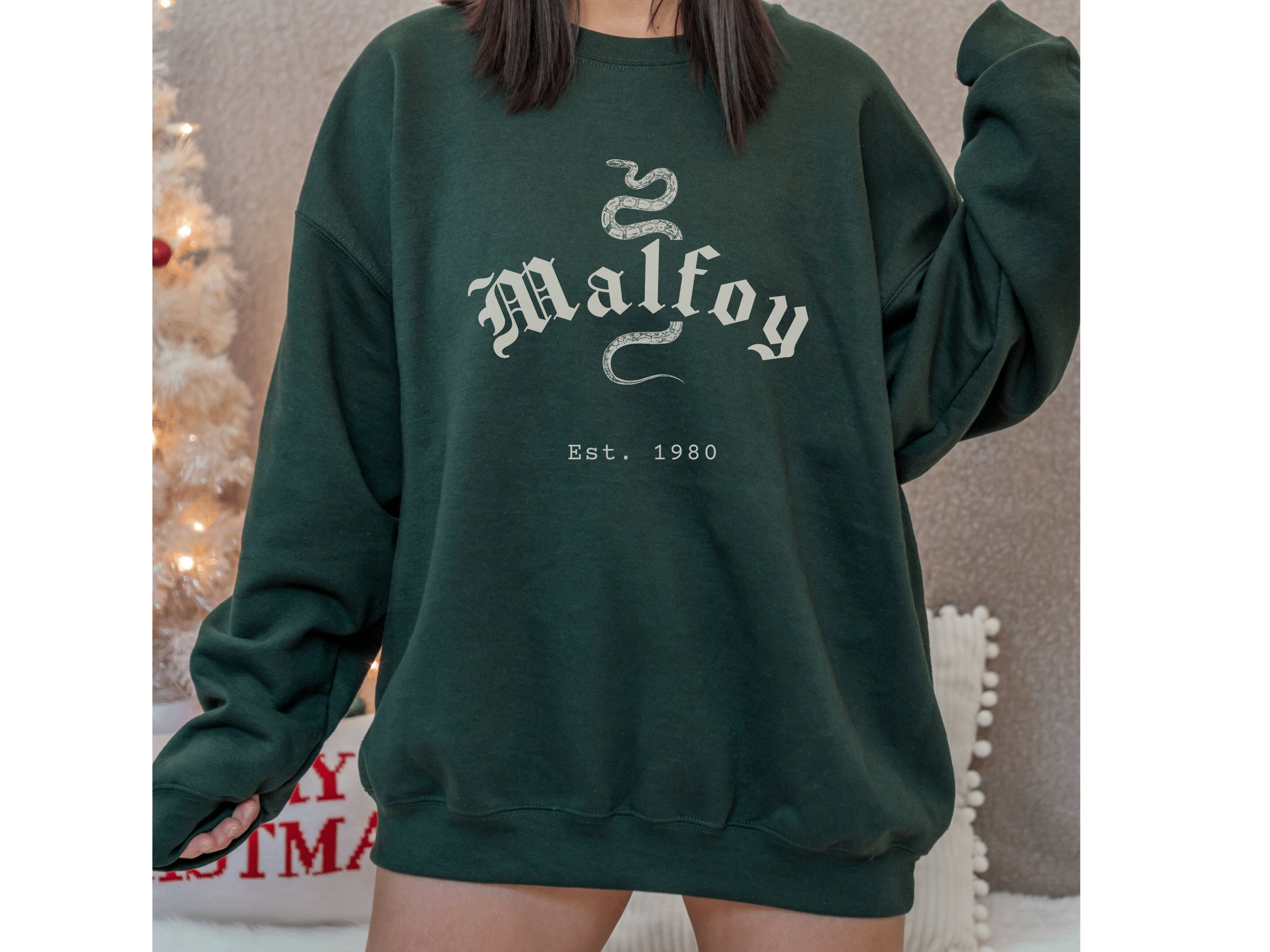 Malfoy Sweatshirt Wizard Crewneck Magical Pullover Draco - Etsy