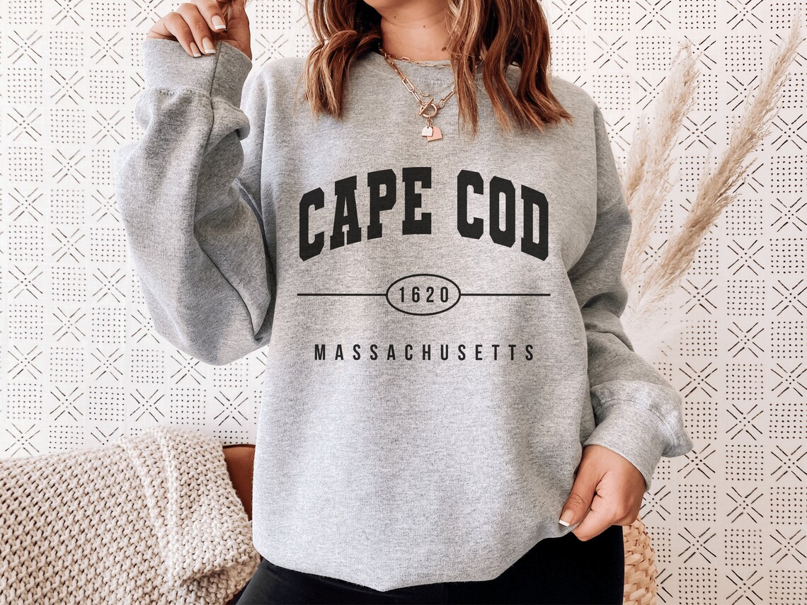Cape Cod Sweatshirt Cape Cod Sweater Cape Cod Varsity Etsy