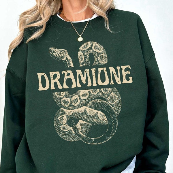 Dramione Sweatshirt Draco Malfoy Shirt Wizard Crewneck Magical Merch Draco Manor Sweater Green House HP Fandom Manacled Universal Bookish