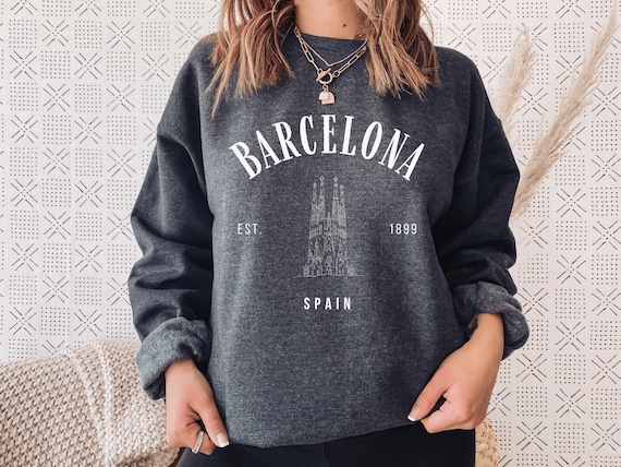 Vleien Maakte zich klaar Opblazen Barcelona Sweatshirt Spain Sweater Barcelona Pullover - Etsy