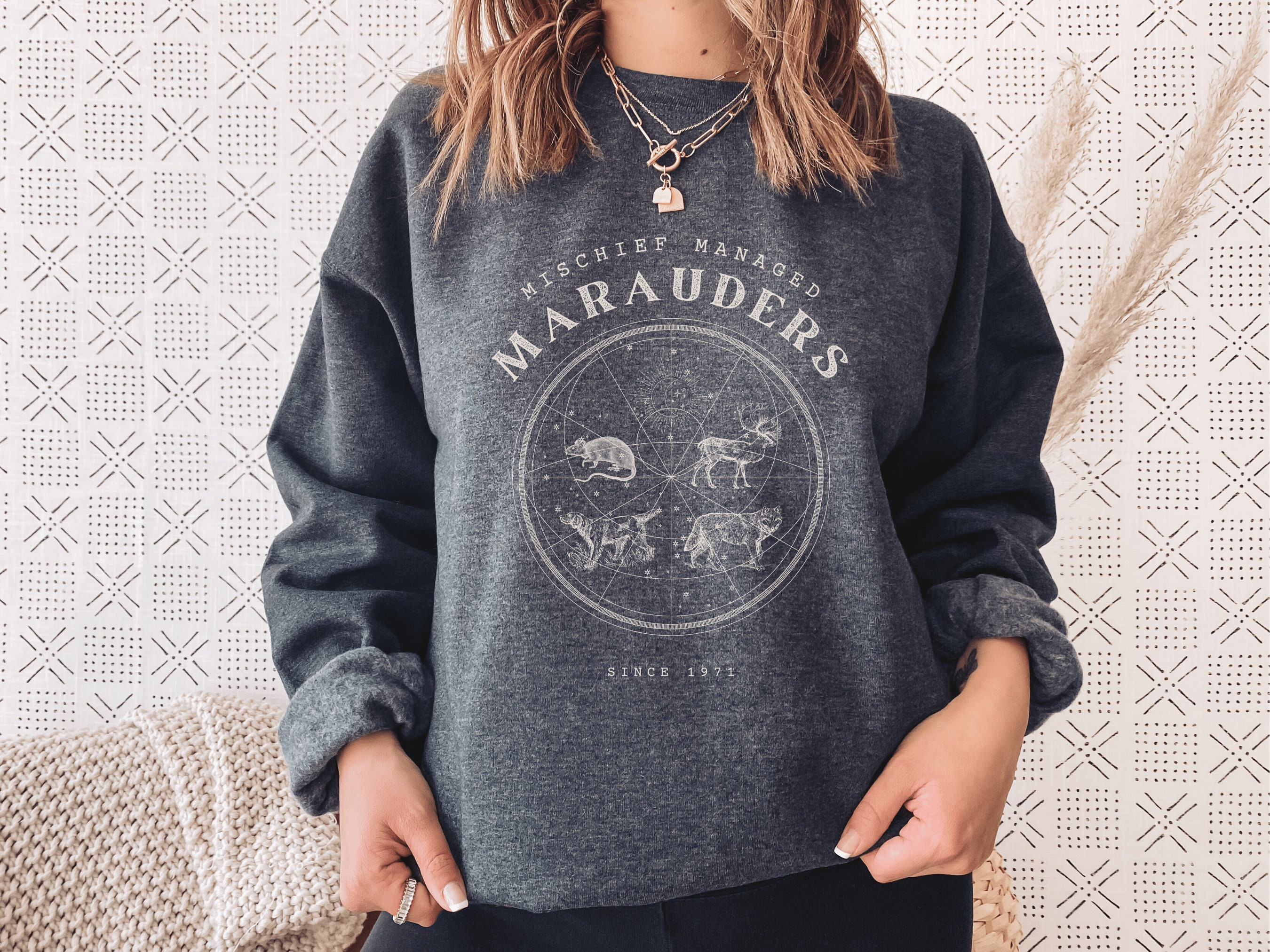 Discover Marauders Sweatshirt Bookish Pullover Remus Lupin Wolfstar Sweater All the Young Dudes ATYD James Potter Sirius Crewneck Moony Hoodie Wizard Sweatshirt