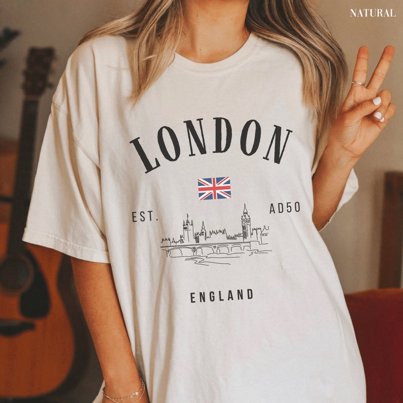London Shirt England Tshirt British Clothing Womens Apparel Etsy