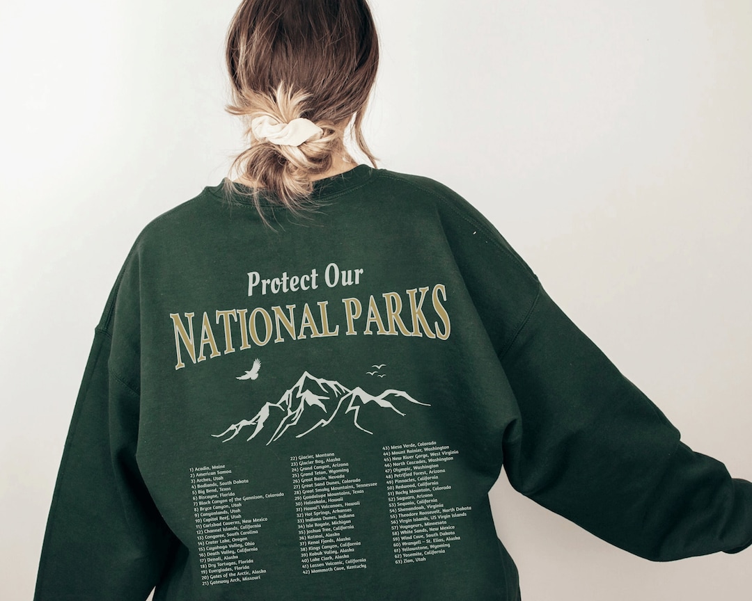 63 National Park Sweatshirt Mountain Sweater Camp Pullover Hiking
