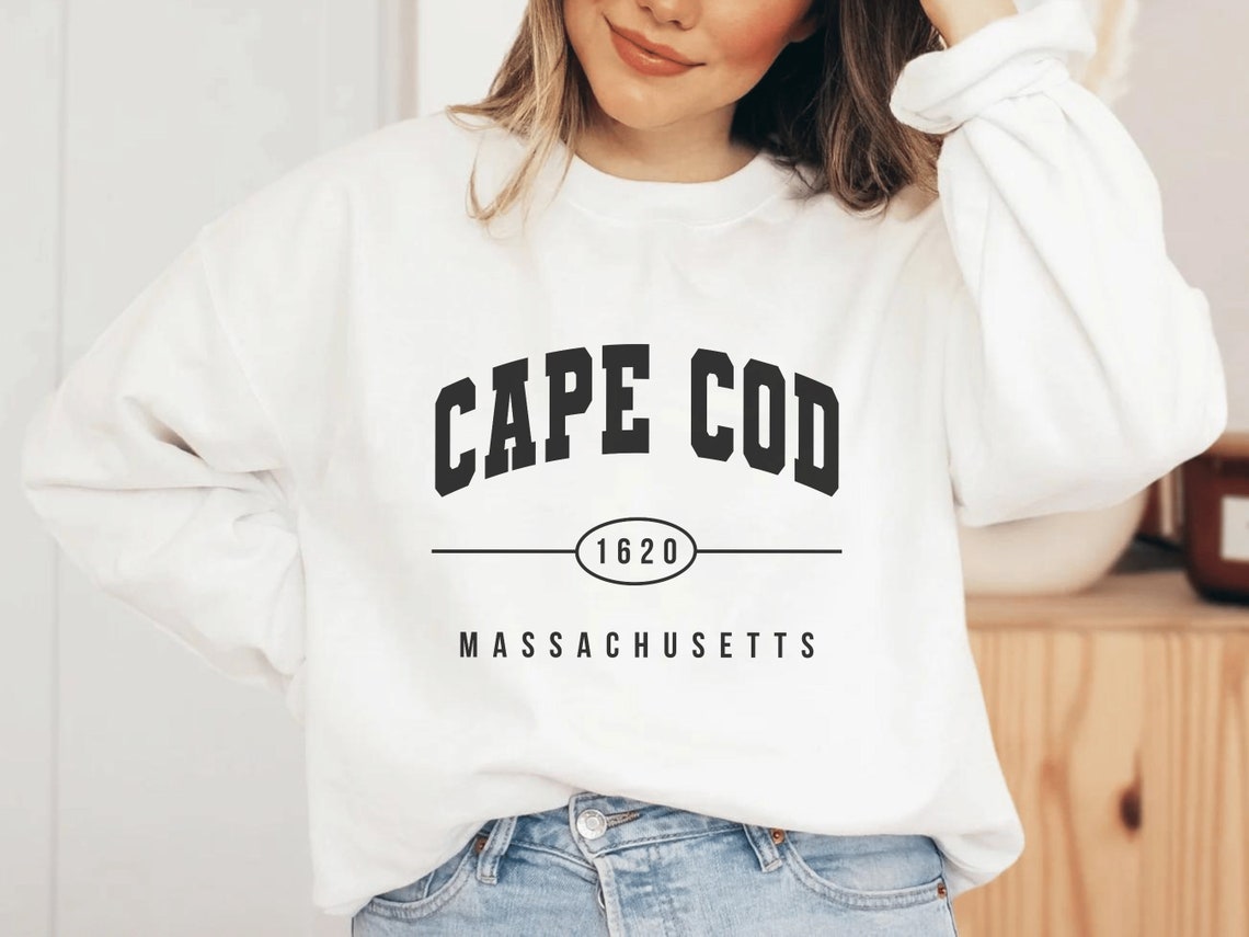 Cape Cod Sweatshirt Cape Cod Sweater Cape Cod Varsity Etsy