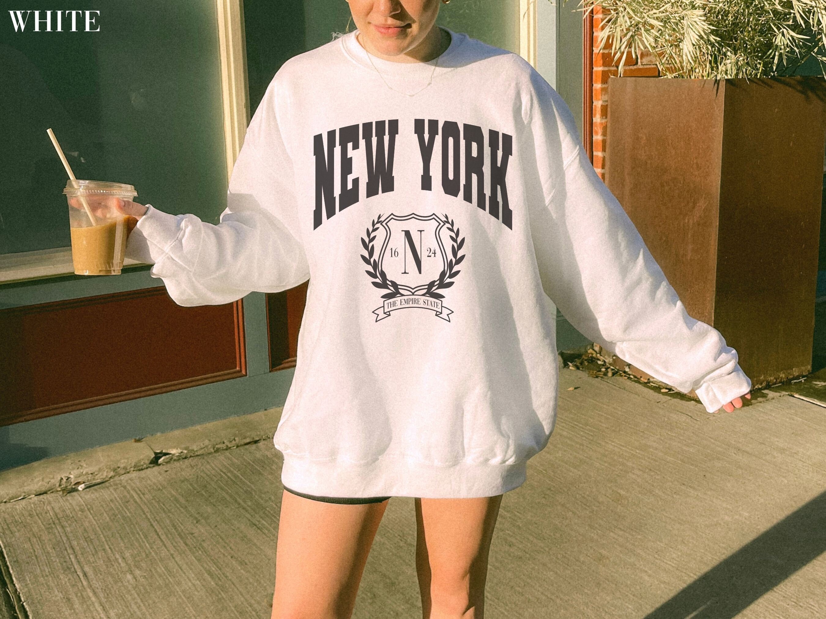 New York Sweatshirt, New York City Sweater, NYC Empire State Pullover,  Brooklyn Hoodie, NY College Shirt, Vintage Crewneck, NYC Jumper Gift -   Canada
