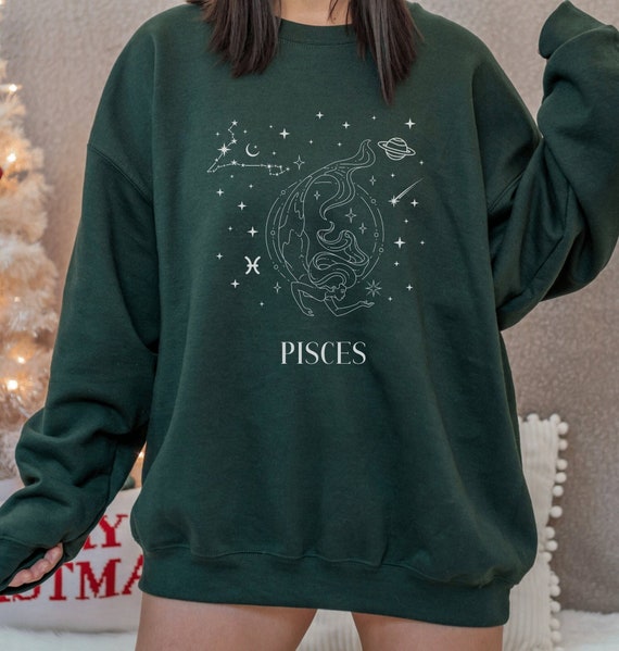 Pisces Sweatshirt Pisces Shirt Gift Pisces Sweater Celestial