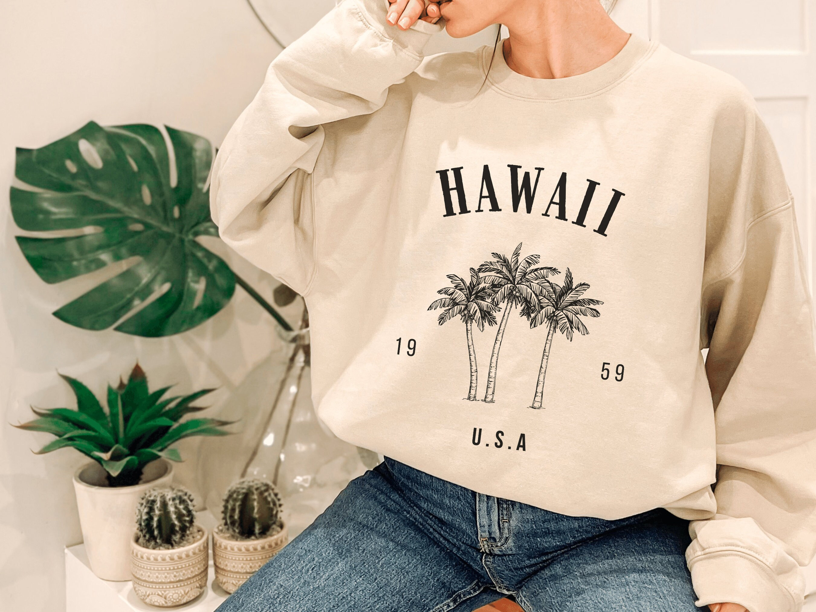 Hawaii Sweatshirt Hawaii Sweater Hawaii Shirt Hawaii USA Etsy UK