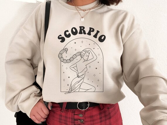 Scorpio Sweatshirt Scorpio Sweater Scorpio Zodiac Crewneck
