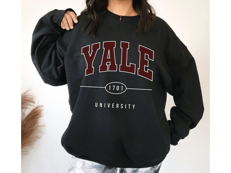 Yale Sweatshirt Yale University Sweater Yale School Etsy