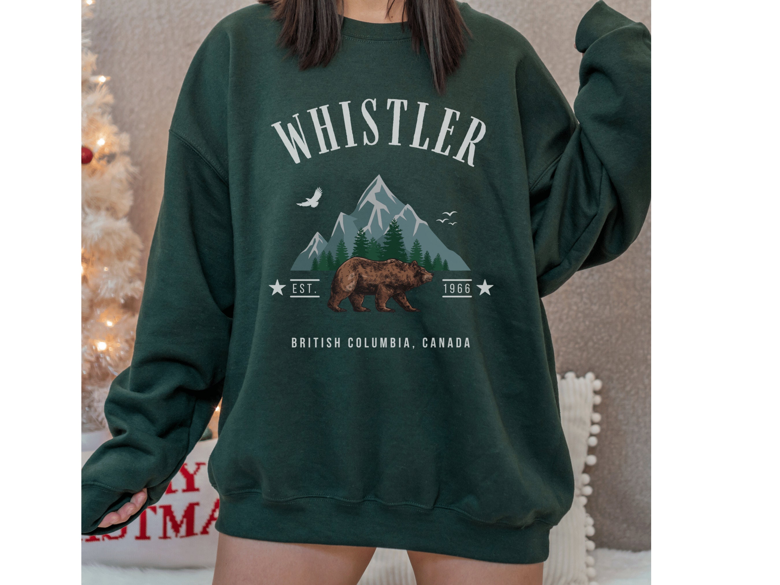 Whistler Sweatshirt Canada Crewneck British Columbia Bear Sweater Gift  Mountain Pullover Women Snowboard Vintage Skier Blackcomb Hoodie Hike -  Etsy Norway