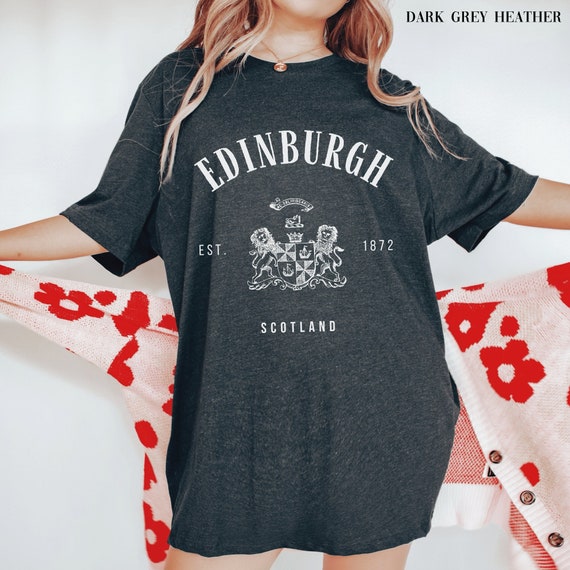 Edinburgh Shirt Scotland Tshirt Scottish Clothing Womens Etsy