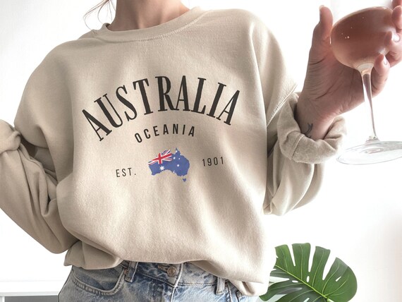Australia sudadera Aussie cuello redondo mujer pul ver Ocean a