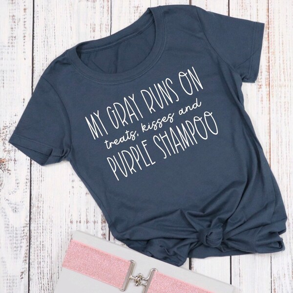 Tee Shirt My Gray Runs on…Equestrian T-Shirt