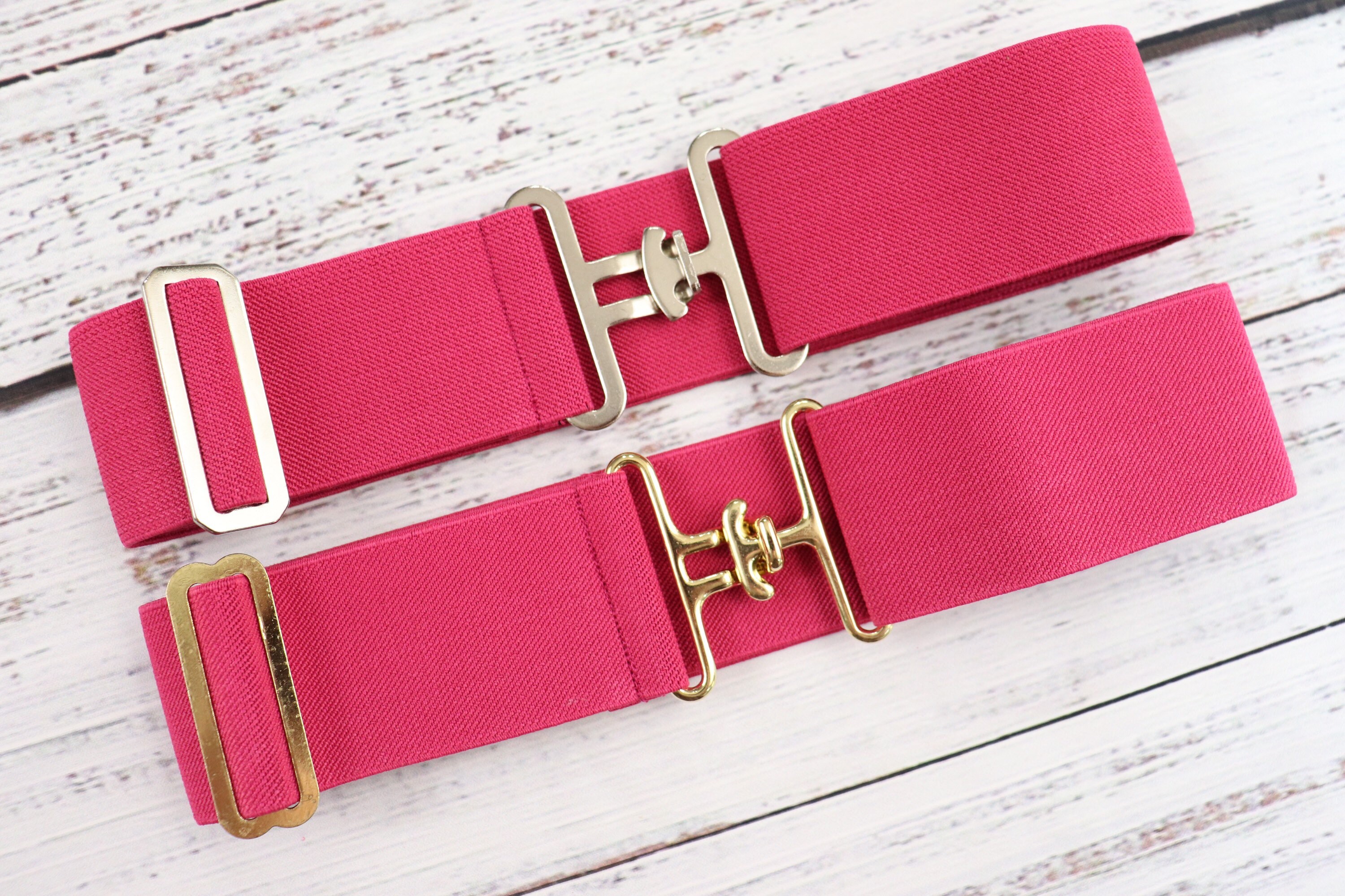 1.5 inch elastic equestrian belt / Hot pink Etsy