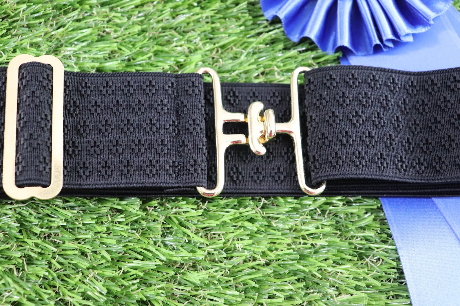 1.5 Inch Elastic Equestrian Belt / Black Etsy