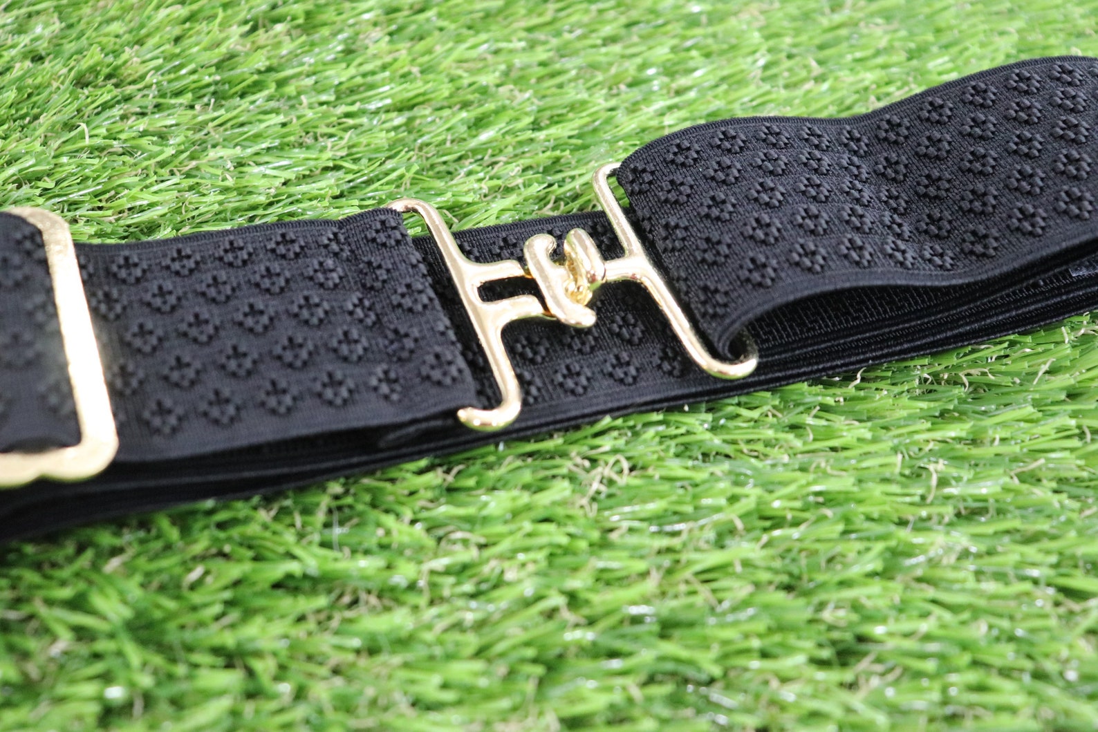 1.5 Inch Elastic Equestrian Belt / Black Etsy