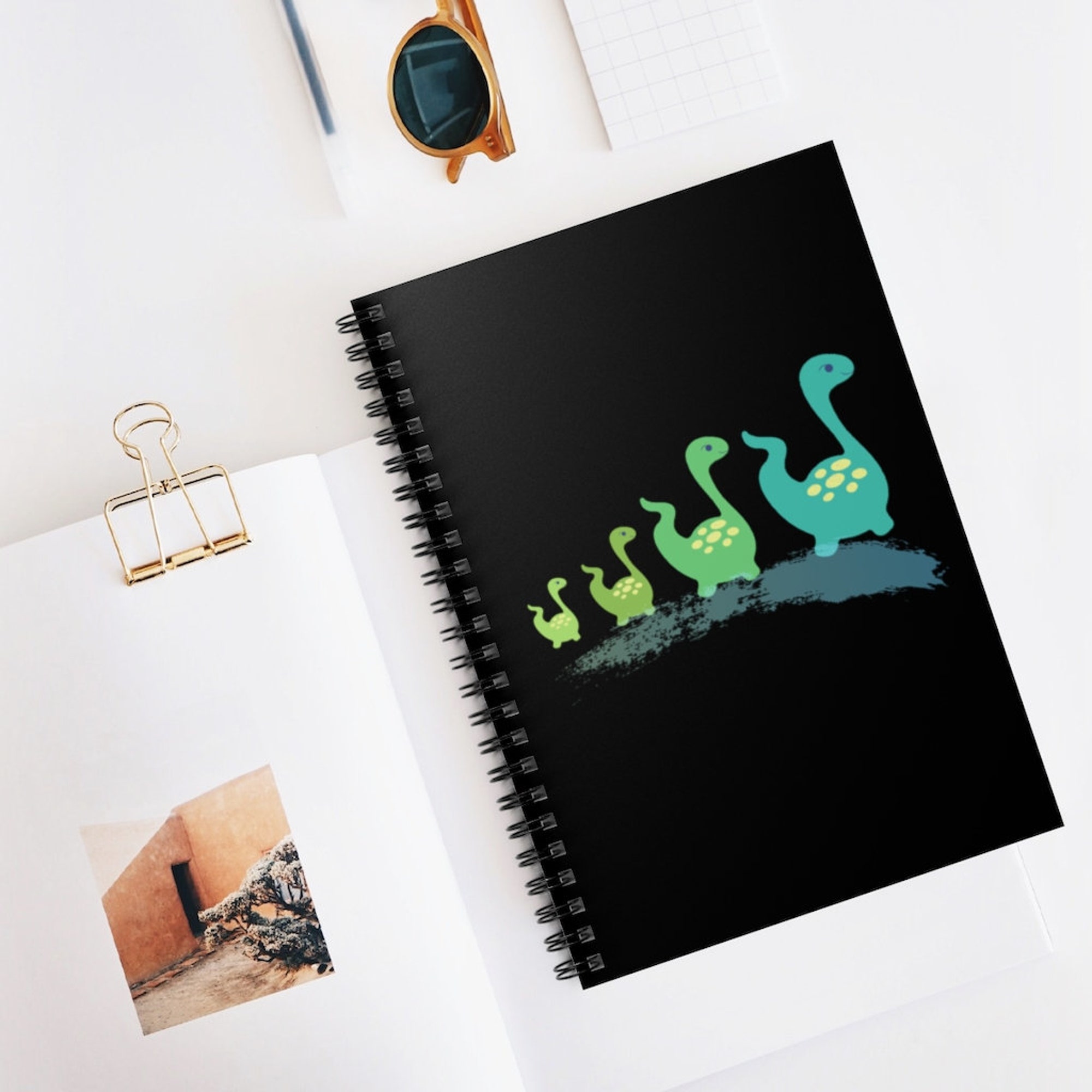 Spiral Notebook - Ruled Line - Dinosaur