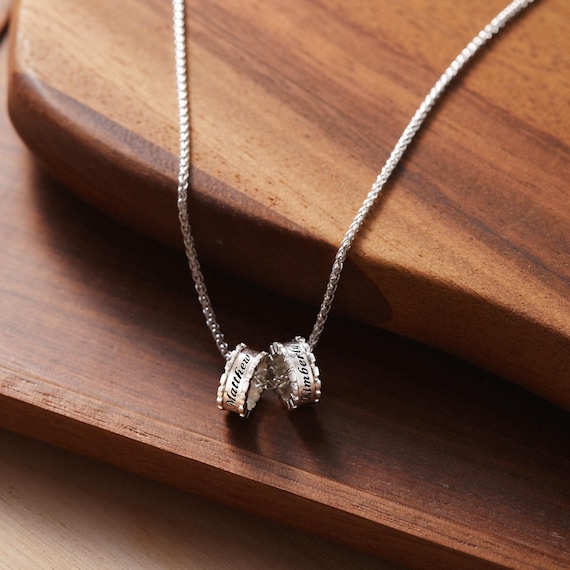 Family Name Necklace, Father's Day Gift Idea, Kid's Name Necklace