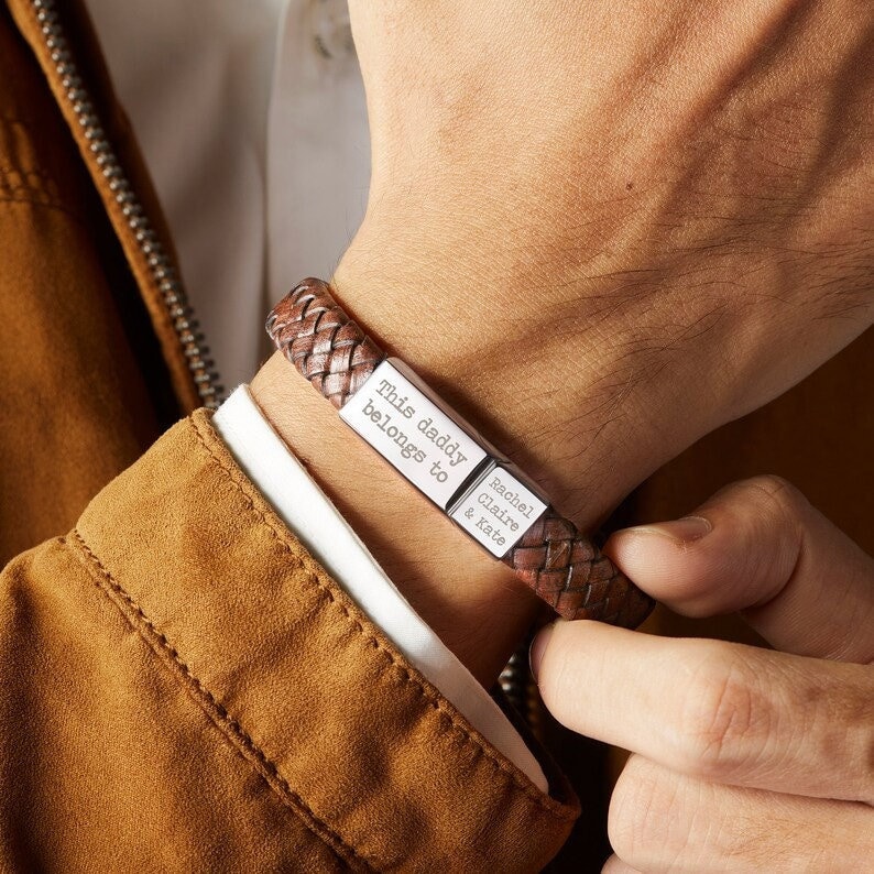 Dad 2024 personalised bracelet