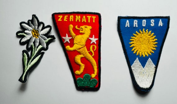 Lot of 16 Embroidered Patches - Switzerland - 197… - image 5