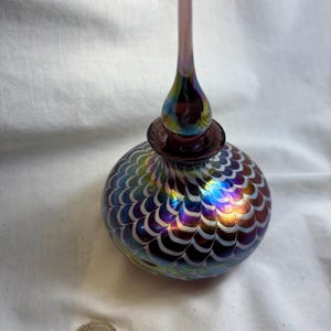 Art Glass Perfume Bottle with Stopper