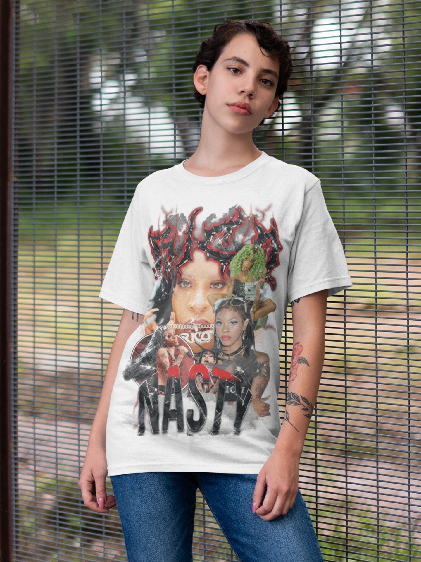 Rico Nasty Inspired Vintage Fan Tee | Etsy