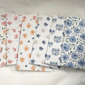 Ditsy Florale Grußkarten, Wähle dein eigenes Kartenset, Grusskarten Set, Beliebige Gelegenheitskarten, 4x6 Karten mit Umschlag, innen blanko