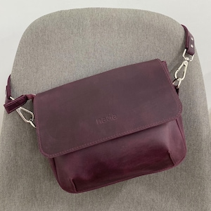 Sac en cuir, sac en cuir fait main, sac à main, sac en cuir pour femme, sac bandoulière, sac en cuir bordeaux